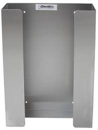 Omnimed Glove Box Holder Wall Mounted 3-Box Capacity Silver Stainless Steel - Each - 305302-1-EA