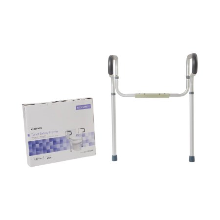 McKesson Toilet Safety Rail McKesson Gray Aluminum - Each - 146-RTL12000-EA