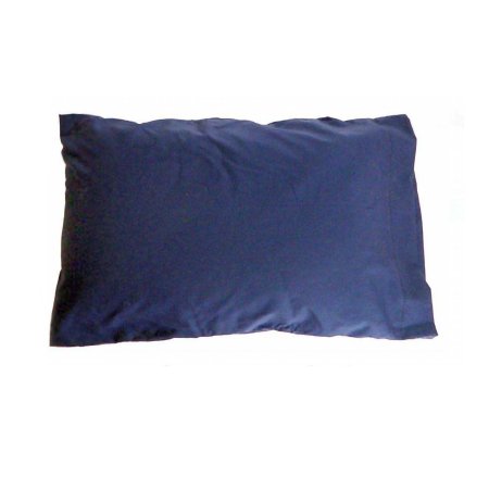 SnuggleHose Bed Pillow SnuggleHose™ Adjustable Firmness 12 X 18 Inch Beige with Navy Blue Pillowcase Reusable - Each - BW-1-EA