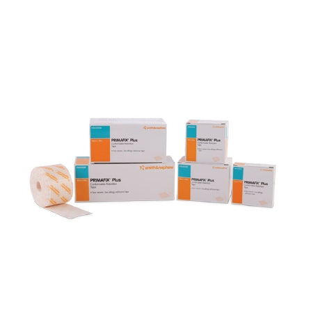Smith & Nephew Dressing Retention Tape with Liner Primafix Plus White 2 Inch X 10 Yard Nonwoven Polyester NonSterile - Case of 24 - 55328-CS
