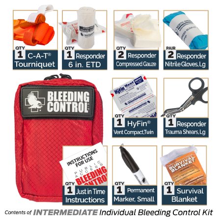 North American Rescue Bleeding Control Kit Public Access Intermediate - Each - 80-0453-EA