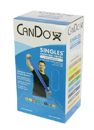 Fabrication Enterprises Exercise Resistance Band CanDo® Blue 5 Inch X 5 Foot Heavy Resistance - Each - 10-5184-EA