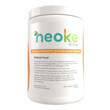 Solace Nutrition Oral Supplement neoKe® BCAA4 Unflavored Powder 300 Gram Can - Each - 6003-EA