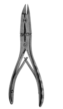McKesson Bone Splitting Forceps McKesson Argent™ Ruskin-Kleinert-Kutz 6 Inch Length Surgical Grade German Stainless Steel NonSterile NonLocking Plier Handle with Spring Straight - Each - 43-1-626-EA