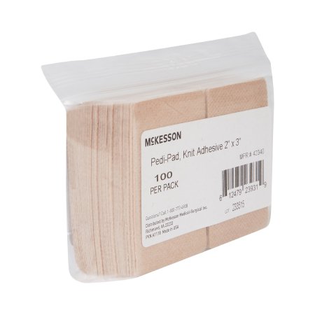 McKesson Protective Pad McKesson One Size Fits Most Adhesive Foot - Case of 600 - 42340-CS