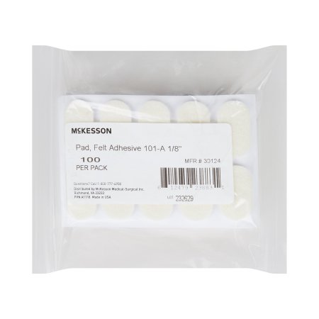 McKesson Protective Pad McKesson Pedi-Pad Size 101-A Adhesive Foot - Case of 2000 - 30124-CS