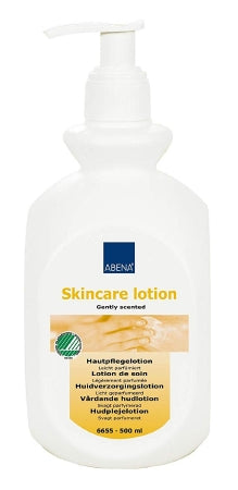 Abena North America Hand and Body Moisturizer Abena 500 mL Pump Bottle Unscented Lotion - Case of 6 - 6655-CS