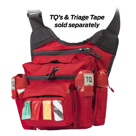 North American Rescue Emergency Bag Rescue Task Force Red Nylon 12 X 12 X 6 Inch - Each - 80-0413-EA