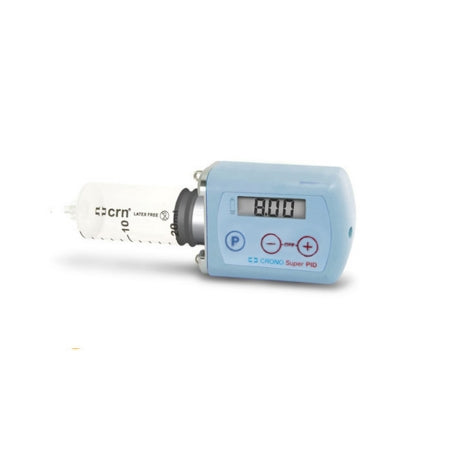 Intra Pump Infusion Systems Syringe Infusion Pump Crono S-PID CR 123A 3V Lithium Battery NonWireless 10 to 20 mL Syringe 1 to 20 mL at 1 mL Stages LCD - Each - CRONO PID-EA