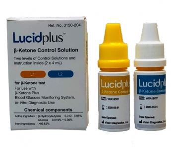 Vidan Diagnostics LLC Blood Glucose Control Solution Lucidplus™ 2 X 4 mL Level 1 & 2 - Box of 2 - 2150-204-BX