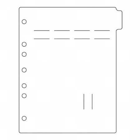 PDC Healthcare Alert Pull-Tab 9 X 11 Inch Black - Each - 2253SOH-EA