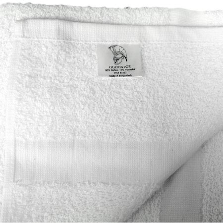 Royal Blue Intl Bath Towel Royal Gold Foundations 20 X 40 Inch OE Cotton 86% / Polyester 14% White Reusable - DZ/12 - 100693-DZ