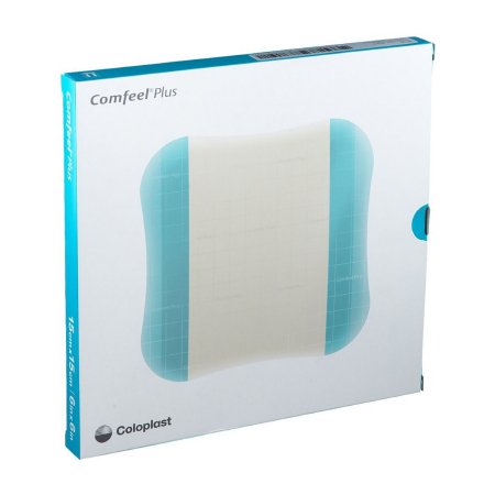 Coloplast Hydrocolloid Dressing Comfeel® Plus 4 X 4 Inch Square - Box of 10 - 33110-BX
