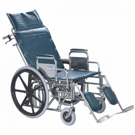 Patterson Medical Supply Reclining Wheelchair Tuffy Extra Wide 24 Inch Seat Width Adult - Each - 552715-EA