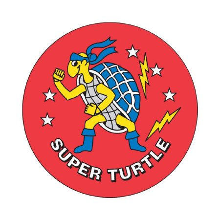 Precision Dynamics pdc® 250 per Unit Super Turtle Sticker - Roll of 1 - 59701461-RL