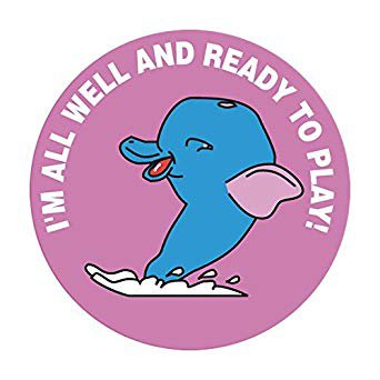 Precision Dynamics pdc® 250 per Unit I'm Well and Ready Sticker - Roll of 1 - 59705251-RL