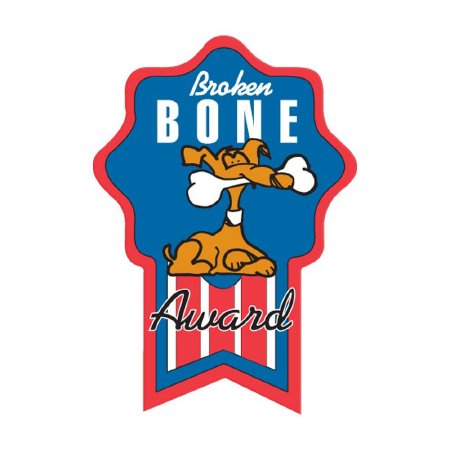 Precision Dynamics pdc® 250 per Unit Broken Bone Award Sticker - Roll of 1 - 59708901-RL