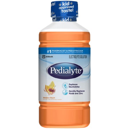 Abbott Nutrition Oral Electrolyte Solution Pedialyte® AdvancedCare™ Tropical Fruit Flavor 33.8 oz. Electrolyte - Case of 4 - 64307-CS