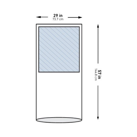 McKesson Mayo Stand Cover McKesson 29.5 X 57 Inch Mayo Stand - Case of 30 - 16-I80-13106-S-CS