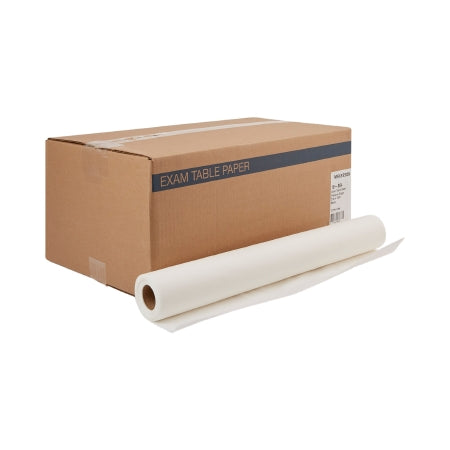 McKesson Table Paper McKesson 21 Inch Width White Crepe - Roll of 1 - 18-804-RL
