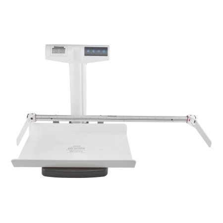 Health O Meter Pediatric Scale with Height Rod Health O Meter® Digital LCD Display 50 lbs./ 23 kg Capacity White Battery Operated - Each - 522KL-HR-EA