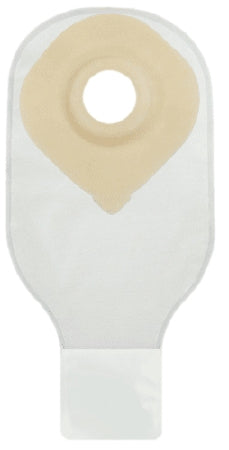 Securi-T Ostomy Pouch Securi-T™ One-Piece System 12 Inch Length Drainable Convex, Pre-Cut - Box of 10 - 7612228-BX