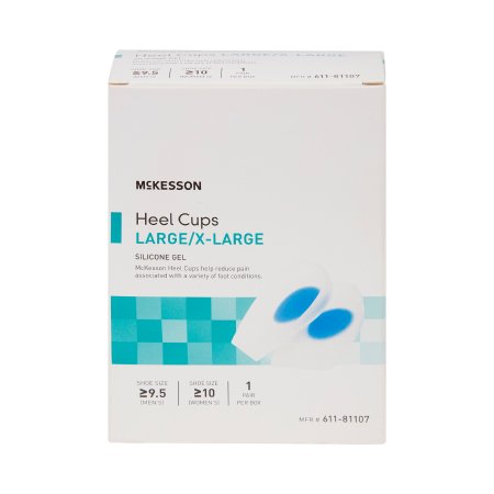 McKesson Heel Cup McKesson Large / X-Large Without Closure Men's Shoe Size: ? 9-1/2, Women's Shoe Size: ? 10 Foot - Case of 6 - 611-81107-CS