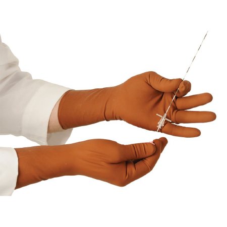 Alimed Radiation Reducing Glove XGuard® RR2 Size 8.5 Sterile Pair Latex / Lead Extended Cuff Length Textured Fingertips Brown Not Chemo Approved - Box of 5 - 2970012758-BX