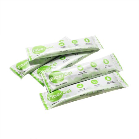 Global Health Products Oral Supplement FiberCel® Unflavored Powder 5 Gram Individual Packet - Case of 168 - GH14-CS