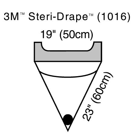 3M Surgical Drape 3M™ Steri-Drape™ Irrigation Pouch 19 W X 23 L Inch Sterile - Box of 10 - 1016-BX