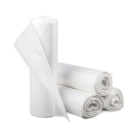McKesson Trash Bag McKesson 15 gal. Clear HDPE 6 Mic. 24 X 33 Inch Star Seal Bottom Coreless Roll - Case of 1000 - EC243306N-CS
