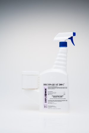 Veltek Associates DECON-QUAT® 200C Surface Disinfectant Cleaner Quaternary Based Pump Spray Liquid 16 oz. Bottle Unscented Sterile - Case of 12 - DQ200C-06-16Z-01-CS