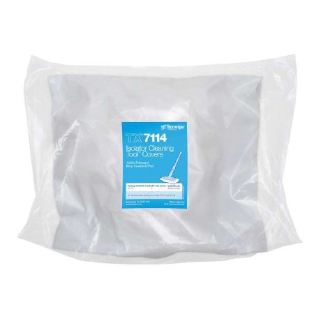 Texwipe Cleanroom Mop Head Cover / Pad Kit Texwipe® Mini AlphaMop™ White Polyester Disposable - Bag of 25 - TX7114-BG