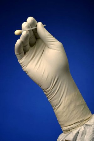 Fisher Scientific Cleanroom Glove TechNiGlove International STN200P Series Medium Nitrile White 12 Inch Beaded Cuff Sterile - Case of 200 - 19168802-CS
