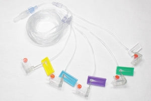 All-Med Subcutaneous Infusion Set Alimed® Multi-Lumen 24 Gauge X 5 12 mm 36 Inch Tubing - Case of 10 - MC5L361224G-SS-CS