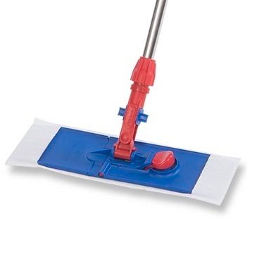 Contec Inc Cleanroom Wet / Dry Mop Pad Contec® MicroCinch™ White Microfiber Disposable - Case of 70 - HCPM5051-CS
