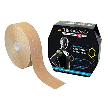 Patterson Medical Supply Kinesiology Tape Theraband™ Beige 2 Inch X 34 Yard Cotton / Spandex NonSterile - Roll of 1 - 081664184-RL