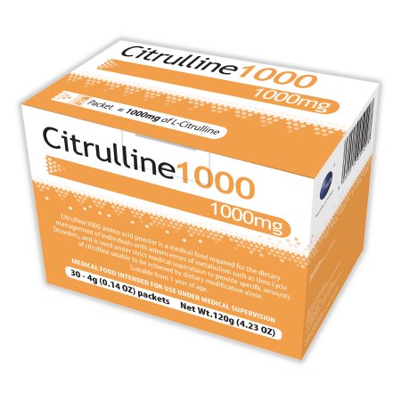 Vitaflo USA LLC Oral Supplement Citrulline1000 Unflavored Powder 4 Gram Individual Packet - Box of 30 - 55095-BX