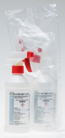 Veltek Associates HYPO-CHLOR 5.25% Surface Disinfectant Cleaner Germicidal Trigger Spray Liquid 16 oz. Bottle Chlorine Scent Sterile - Case of 12 - SHC-16Z-5.25-CS