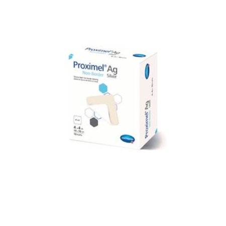 Hartmann Silver Foam Dressing Proximel® Ag Non-Border 8 X 8 Inch Square Sterile - Box of 5 - 15713119-BX