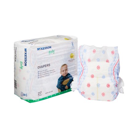 McKesson Unisex Baby Diaper McKesson Size 5 Disposable Heavy Absorbency - Bag of 1 - BD-SZ5-BG