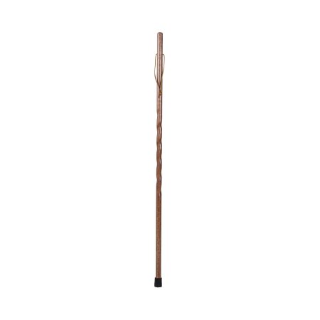 Mabis Healthcare Walking Stick Brazos™ Twisted Trekker Wood 48 Inch Height Red Oak - Each - 602-3000-1360-EA