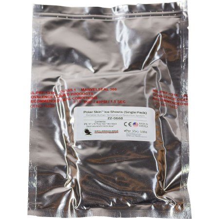 North American Rescue Instant Cold Sheet Polar Skin Ice Sheets™ Full Body One Size Fits Most 30 X 36 Inch Polar Skin Mini-Mesh™ / ArcticAqua™ Disposable - Each - ZZ-0668-EA
