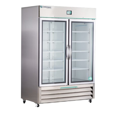 Horizon Scientific Inc Refrigerator Corepoint™ Scientific White Diamond Series Laboratory Use 49 cu.ft. 2 Swing Glass Doors Cycle Defrost - Each - NSWDR492SSG/0-EA