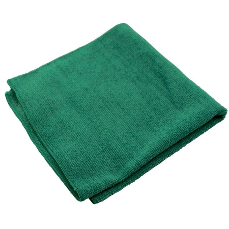 RJ Schinner Co Cleaning Cloth Impact® Lightweight Green NonSterile Microfiber 16 X 16 Inch Reusable - Case of 12 - LFK301-CS