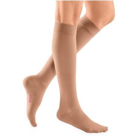 Mediusa Compression Stocking mediven plus Knee High Size 7 Beige Closed Toe - Pair - 29807-PR