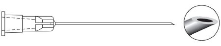 Oasis Retrobulbar Needle Oasis® 1-1/2 Inch 25 Gauge Atkinson Style - Box of 10 - 4004B-BX