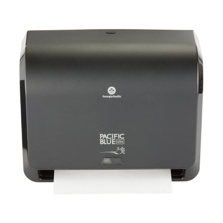 Georgia Pacific Paper Towel Dispenser Pacific Blue Ultra™ Black Touch Free 1 Roll Wall Mount - Each - 54518-EA