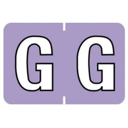 Medical Arts Press Pre-Printed Label Barkley® Chart Tab Lavender Laminated G G White Alpha Series 16 X 1-1/2 Inch - Pack of 1 - 901-34124Q-PK
