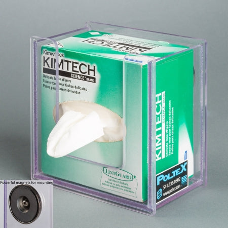 Poltex Inc Wipe Dispenser Poltex® Clear PETG Manual 1 Box Magnet Mount - Each - SMLAB-M-EA